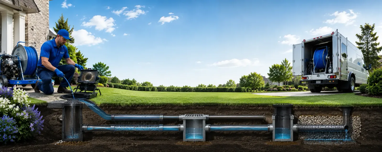 Outdoor drain cleaning information for Somersville, CT